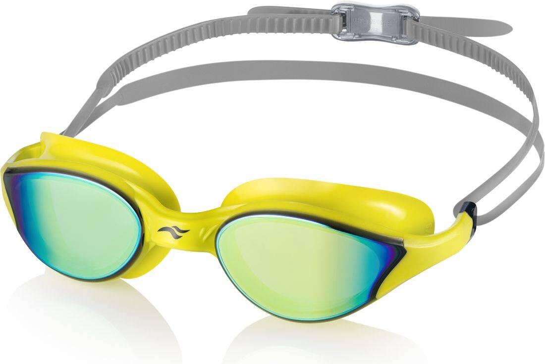 Aqua Speed ​​Vortex Mirror Schwimmbrille mit Etui, Gelb 2/6