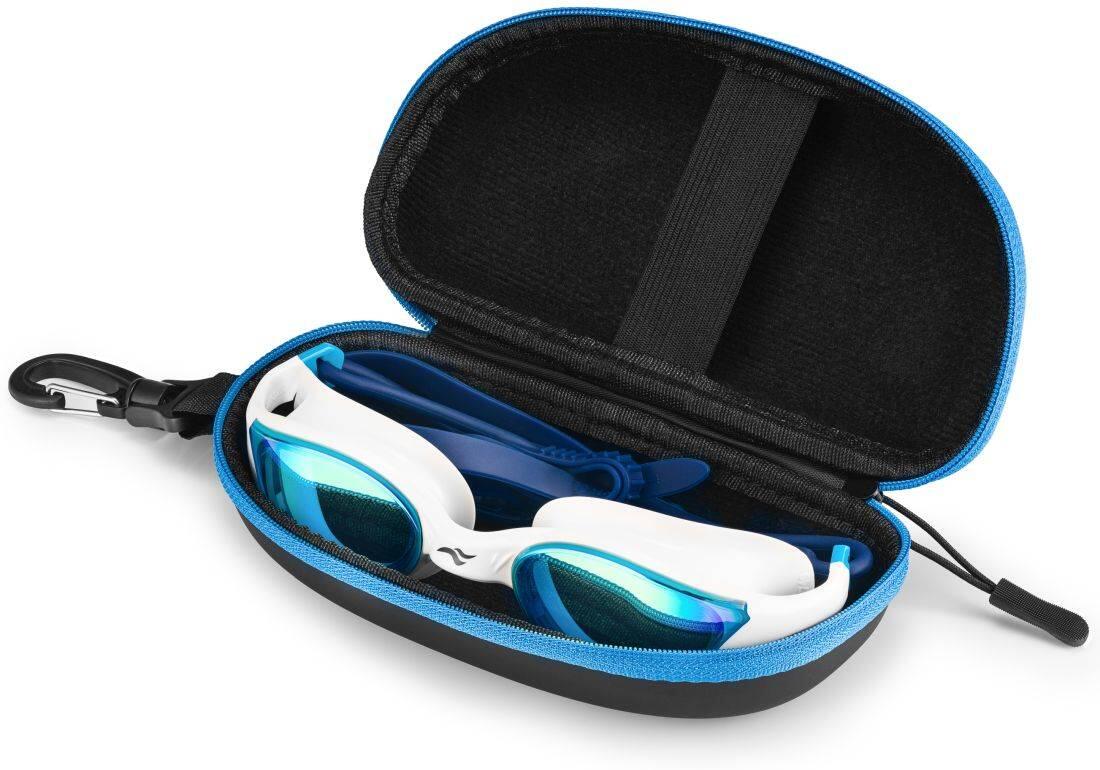 Aqua Speed ​​Vortex Mirror Schwimmbrille mit Etui, Weiß 3/6
