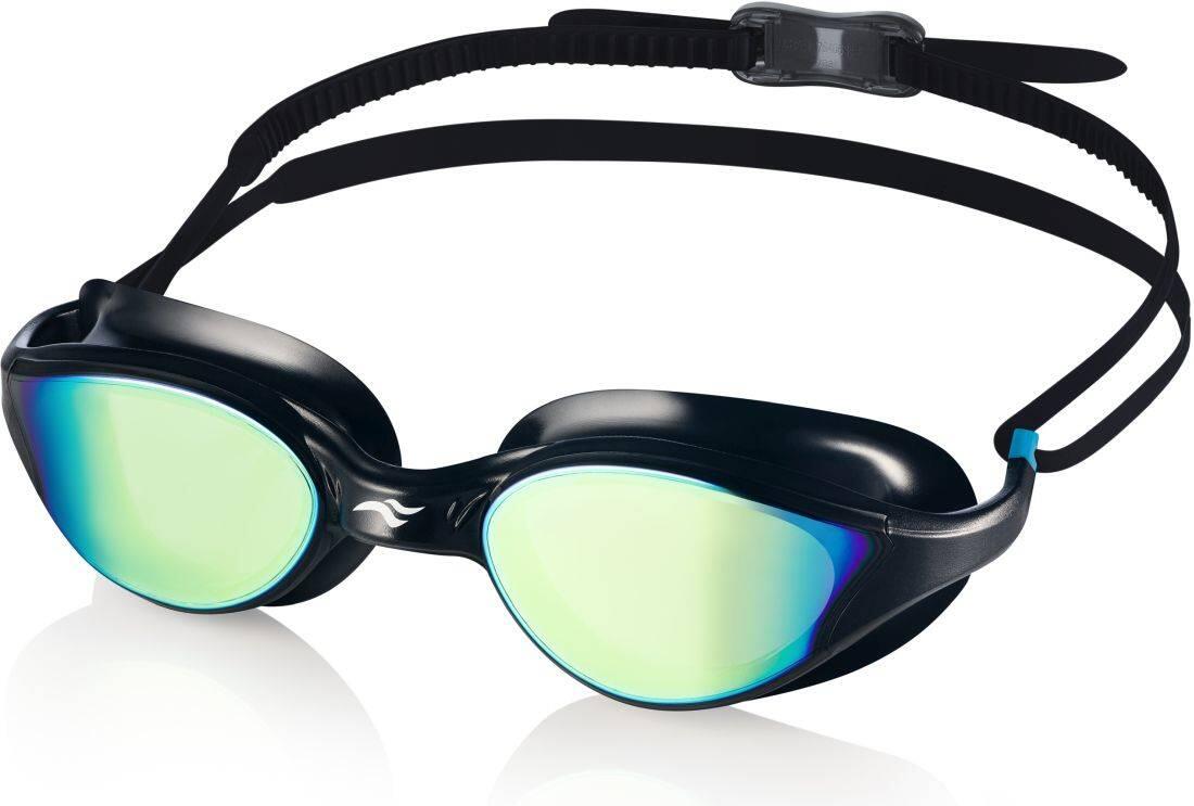 Aqua Speed ​​Vortex Mirror Schwimmbrille mit Etui, Schwarz 2/6