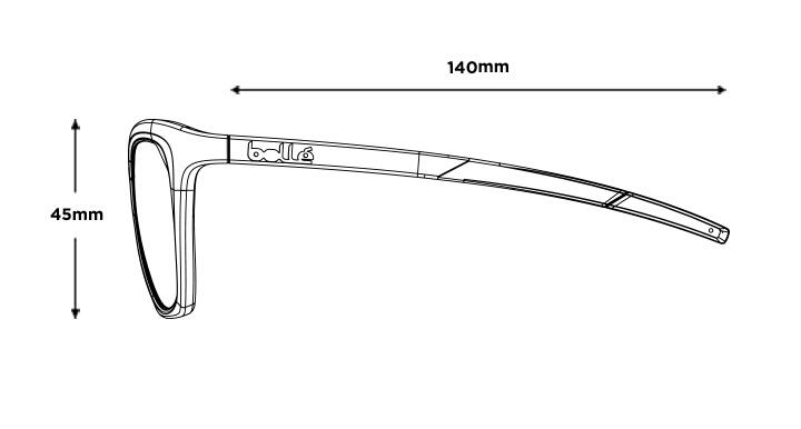 Lunettes de soleil PRIZE Black Shiny - TNS 3/4