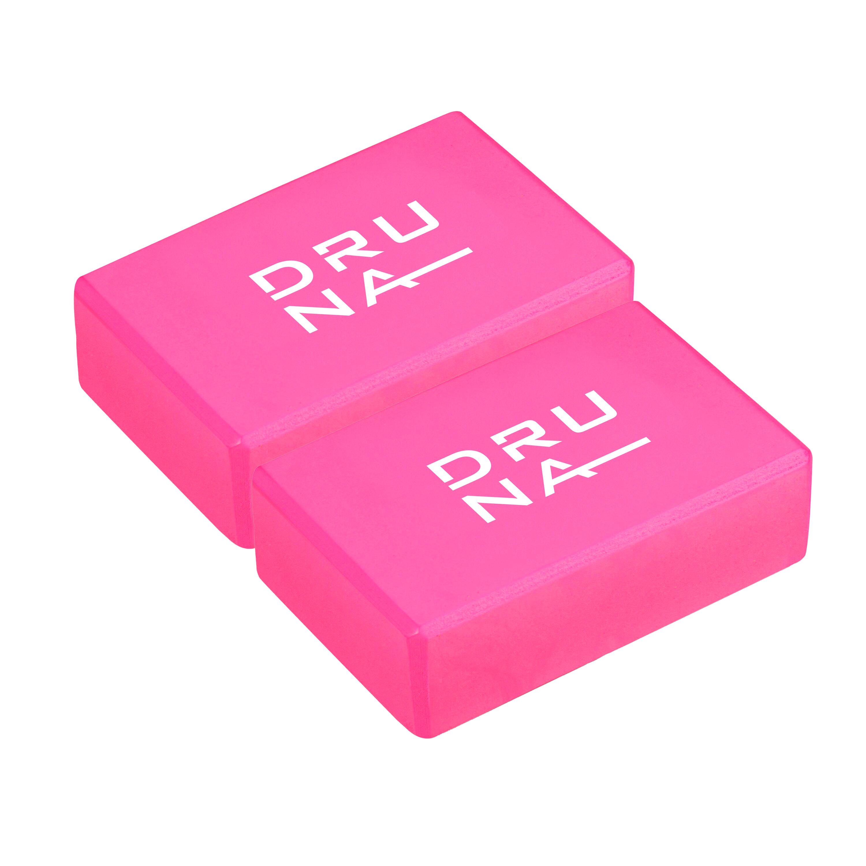 INDIGO SPORTS Yoga Block 2 Peças de Pilates Leve e Antiderrapante INDIGO