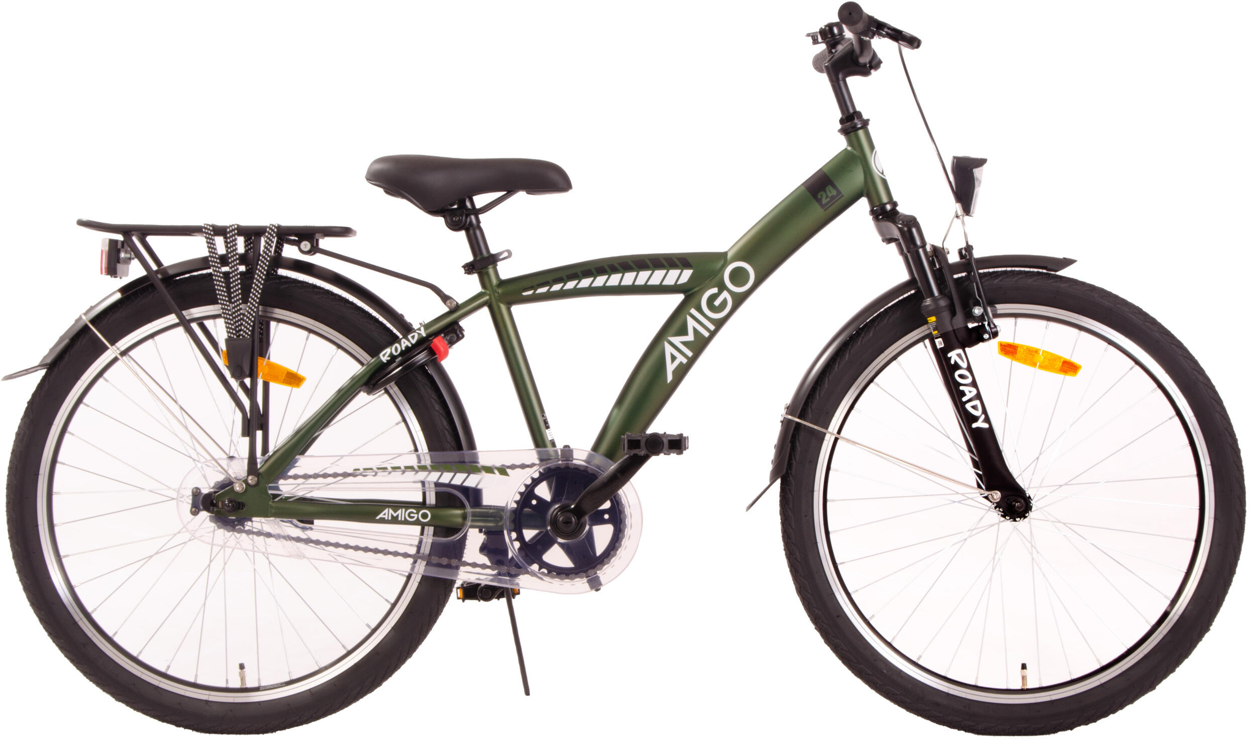 AMIGO AMIGO Kinderfahrräder Jungen Roady 24 Zoll Jungen Rücktrittbremse Grün