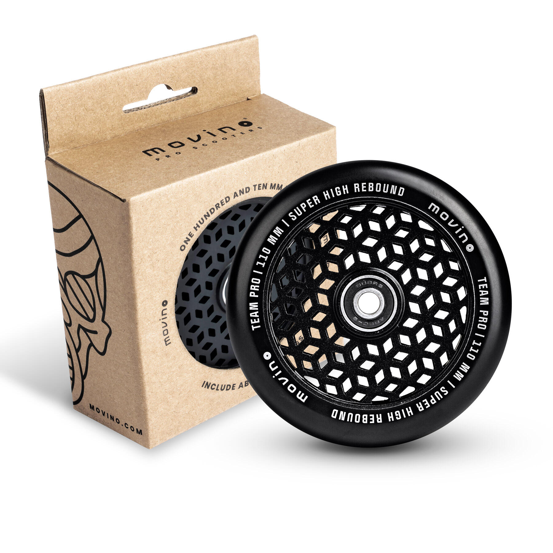 MOVINO Kolečka pro koloběžku Movino TEAM PRO Super High Rebound 110 mm