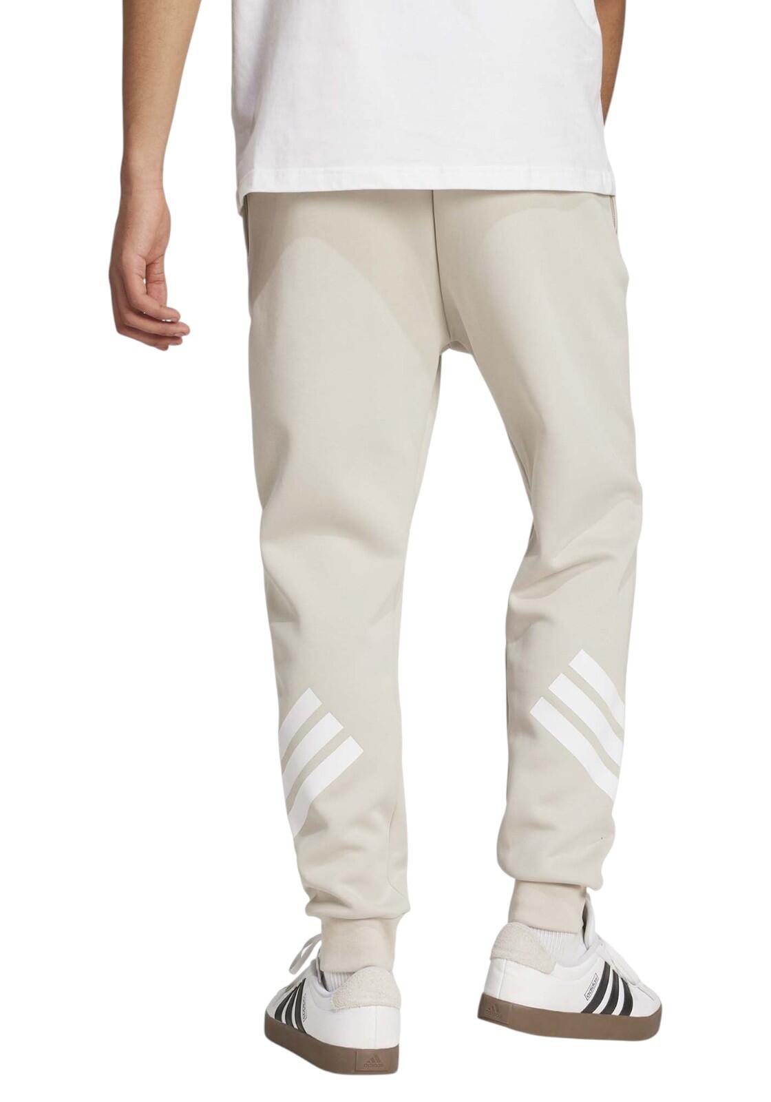 Calça masculina Adidas Future icons Bege 3/6