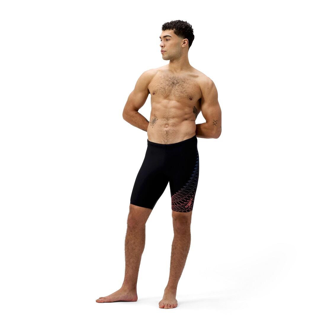 Jammer Speedo Medley Logo Noir/Orange 3/7