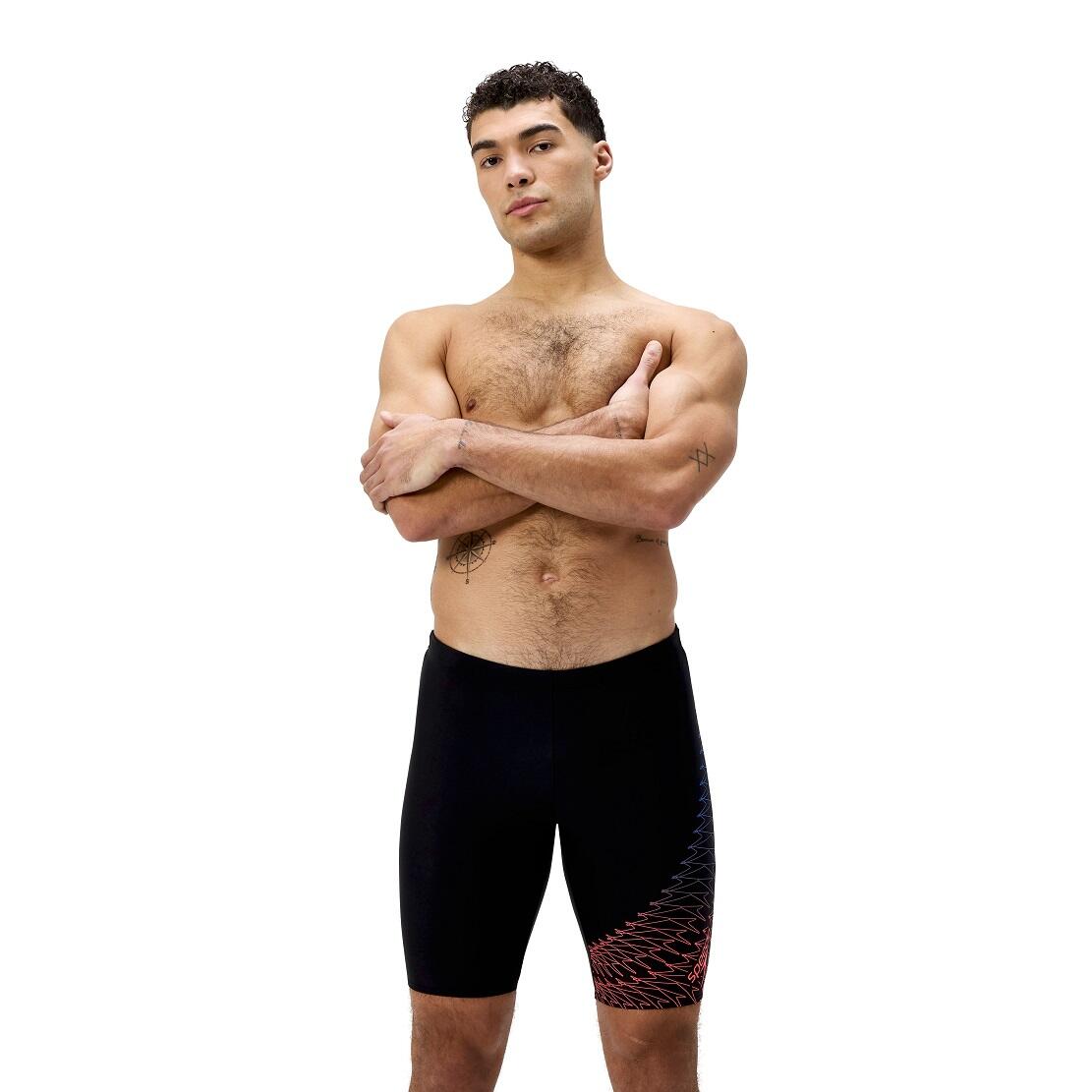 Jammer Speedo Medley Logo Noir/Orange 4/7