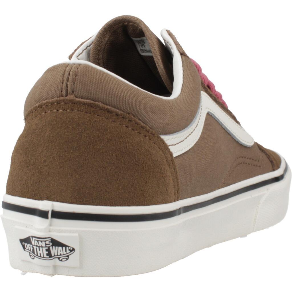Tênis feminino Vans Old Skool pop marrom. 3/5