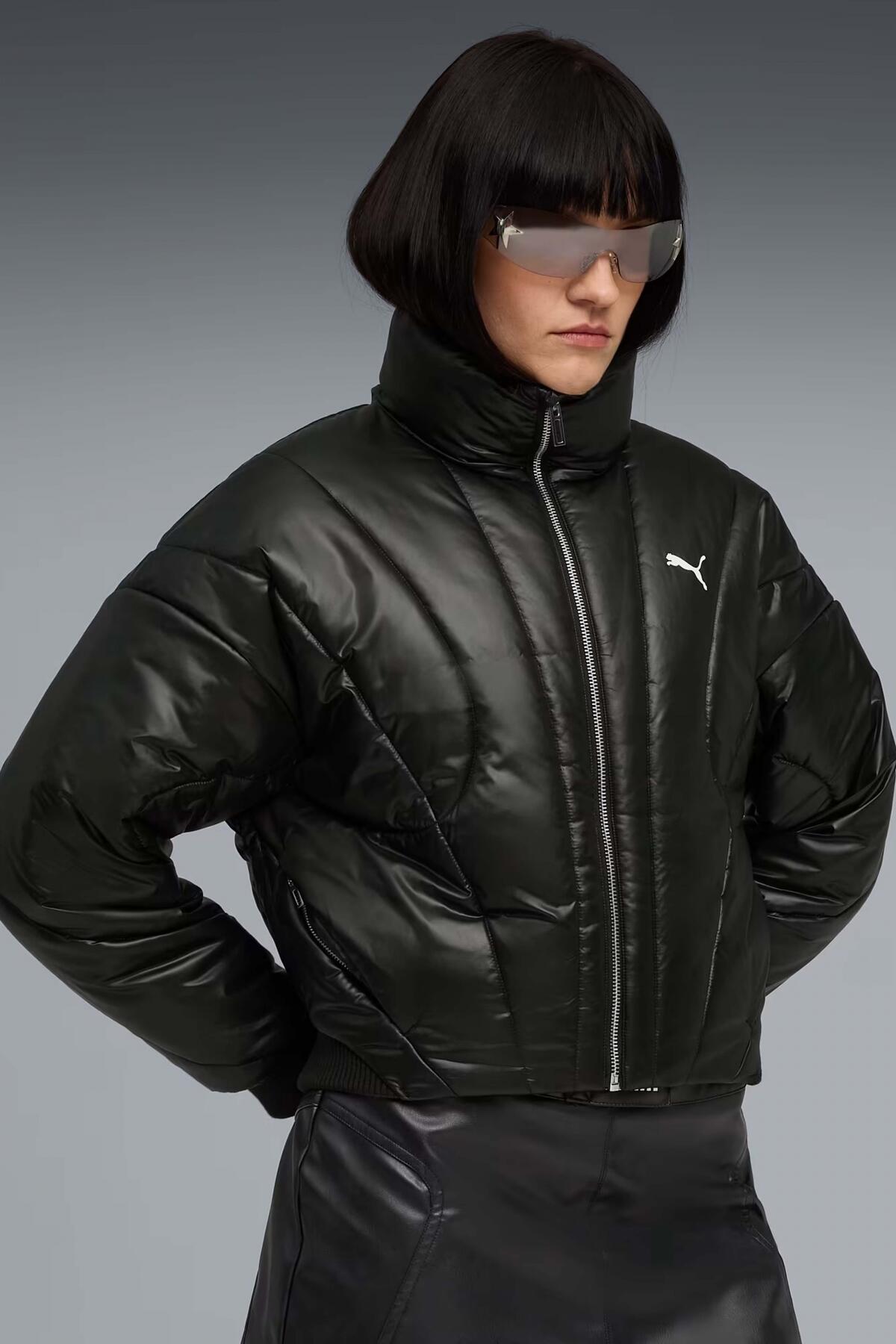 Kurtka PUMA YELLOW DARE TO PUFFER JACKET Czarny 5/5