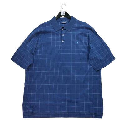 Tweedehands - korte mouwen heren polo donkerblauw - als nieuw
