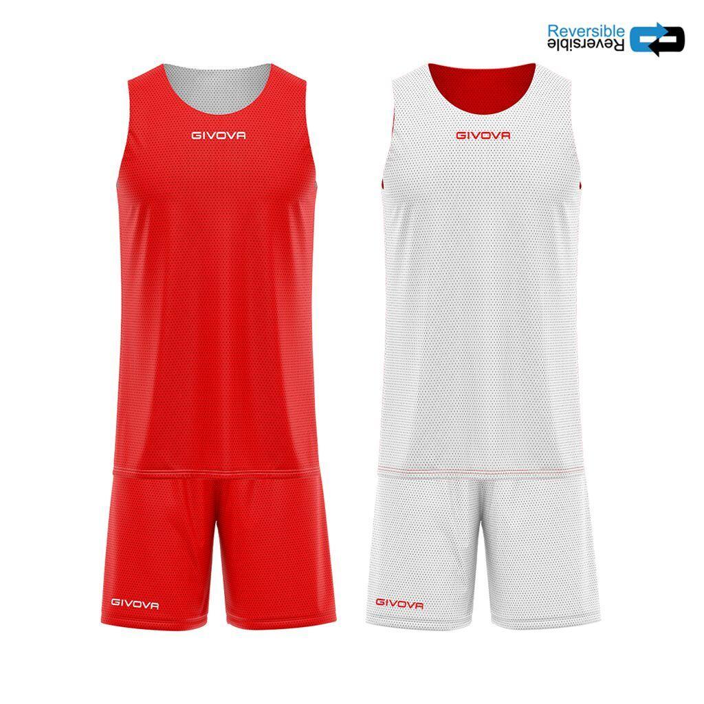 Givova - Ensemble Maillot Et Short Réversible Enfant Givova - Chemise Sans Manche - Blanc|rouge - 32 3xs - Decathlon