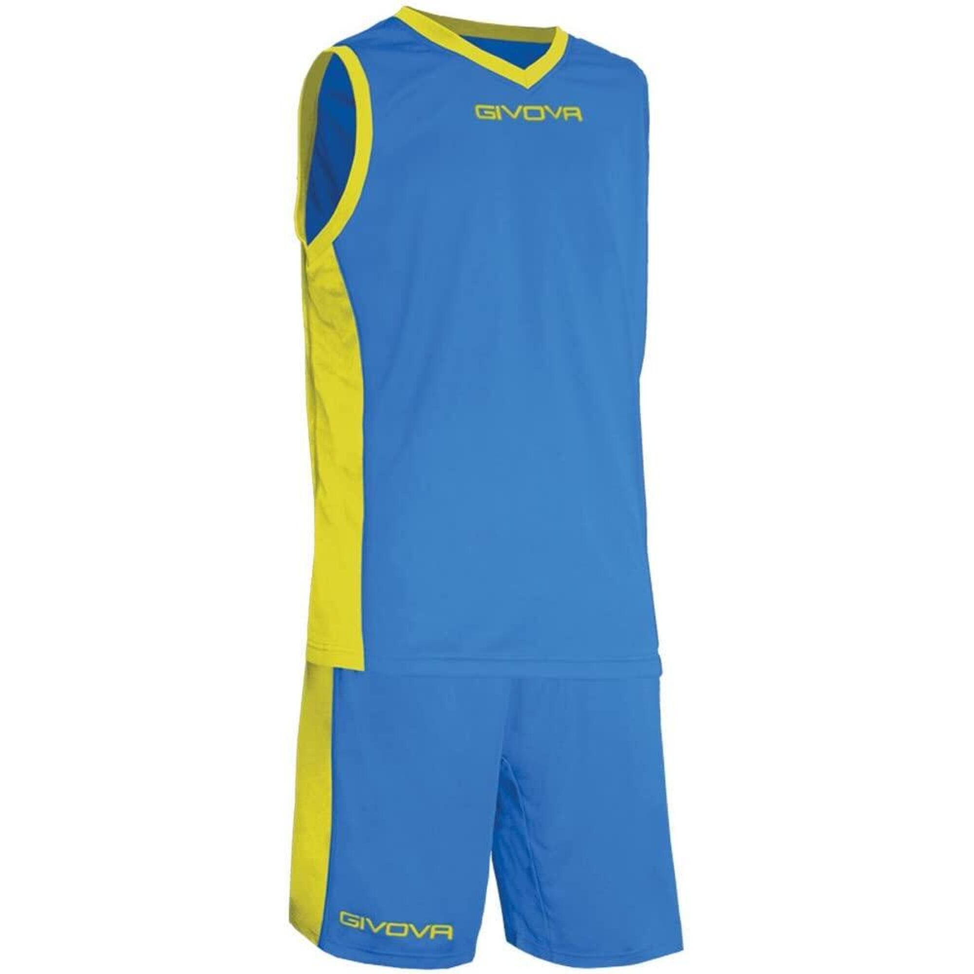Givova - Tenue De Basket - Givova - Power Multicolore (bleu/jaune) - T-shirt Sans Manche - Jaune - 52 2xl - Decathlon