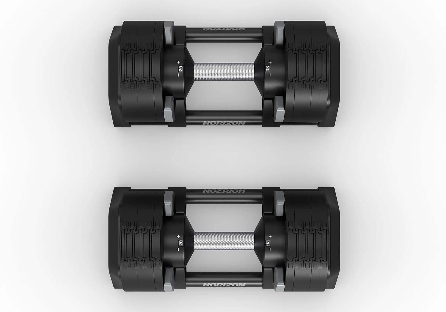 Horizon haltères réglables 4–24 kg – gain de place et entraînement complet 4/7