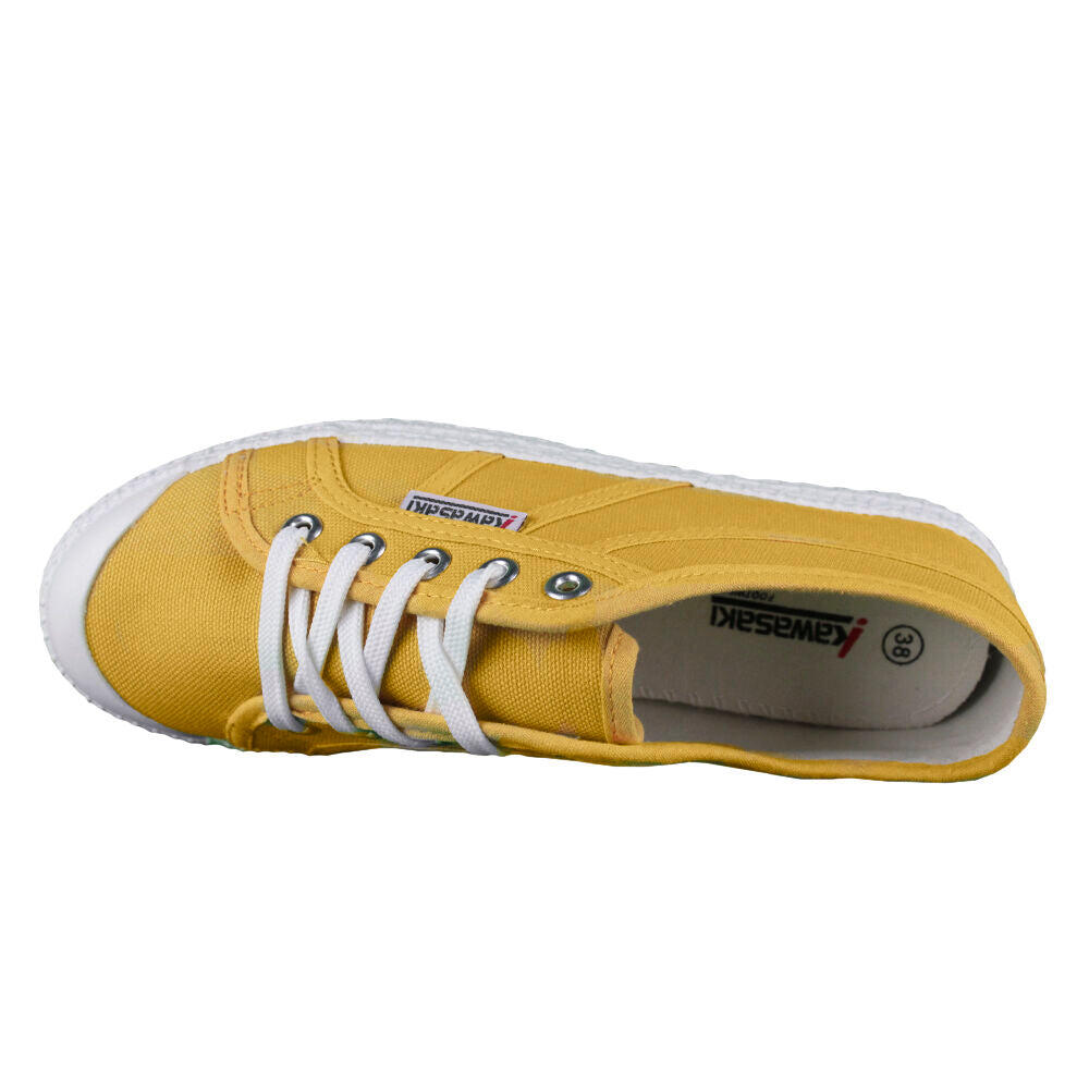 Kawasaki Tennis Canvas Shoe K202403 5005 Golden Rod 4/5