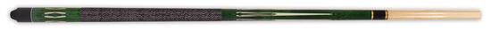 Queue de billard John West en bois dur, 2 pièces, verte, 145 cm