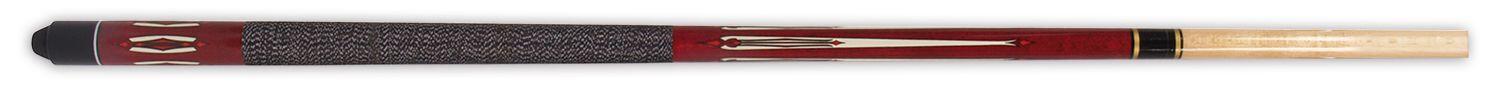 Stecca da biliardo John West in 2 pezzi in legno duro, rossa, 145 cm 1/1