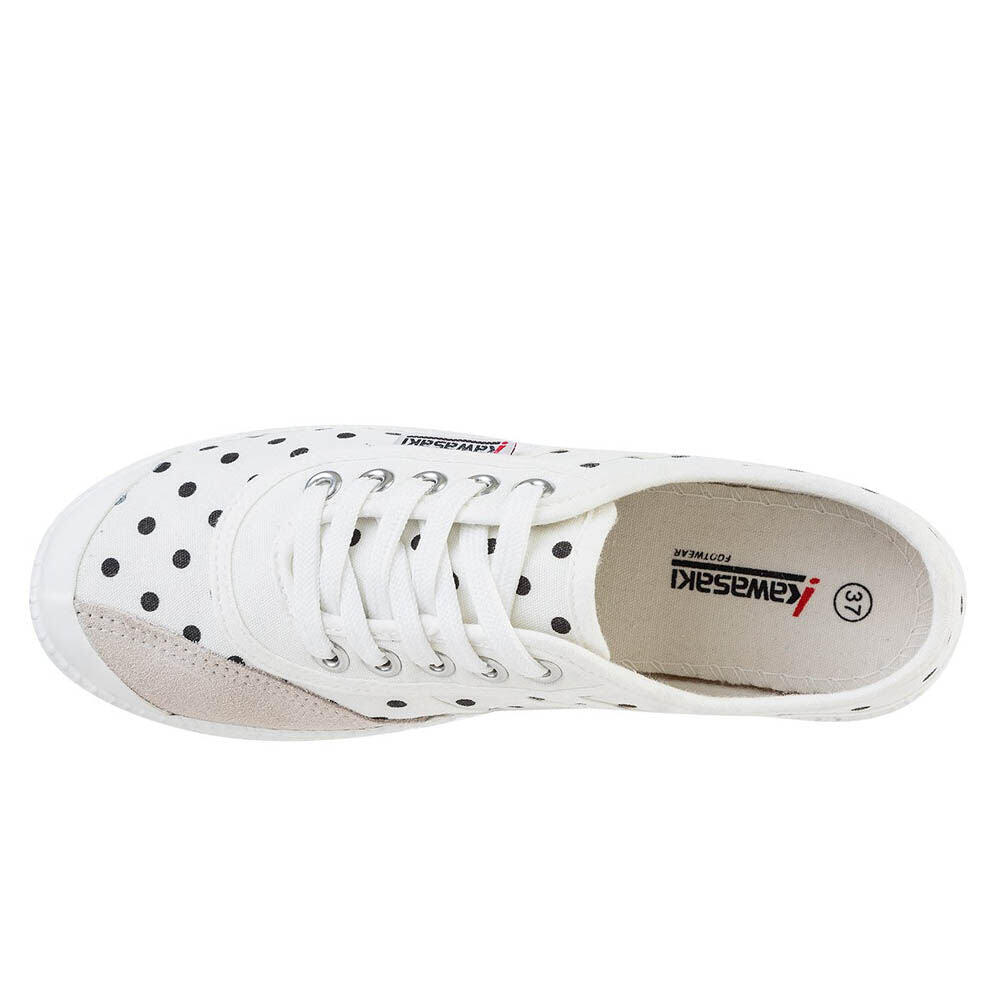 Kawasaki Polka Canvas Shoe K202421 WHITE 3/5