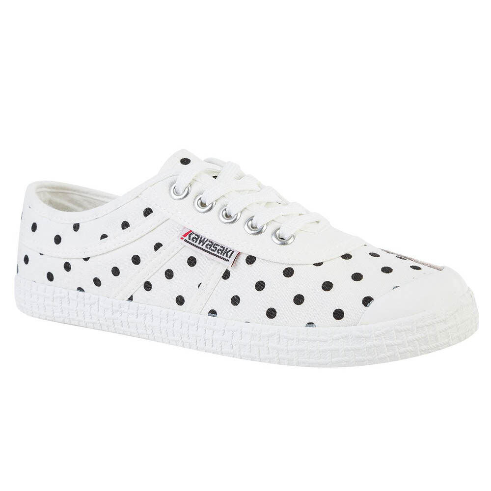 Kawasaki Polka Canvas Shoe K202421 WHITE 2/5