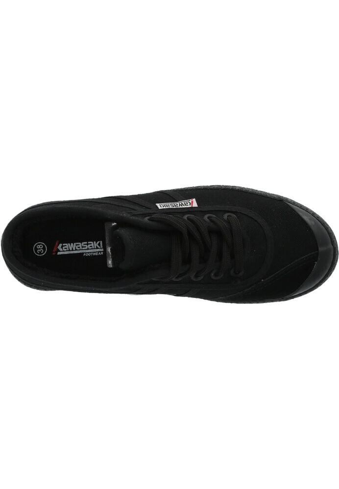 Kawasaki Original Teddy Canvas Shoe K204501 1001S Black Solid 5/5