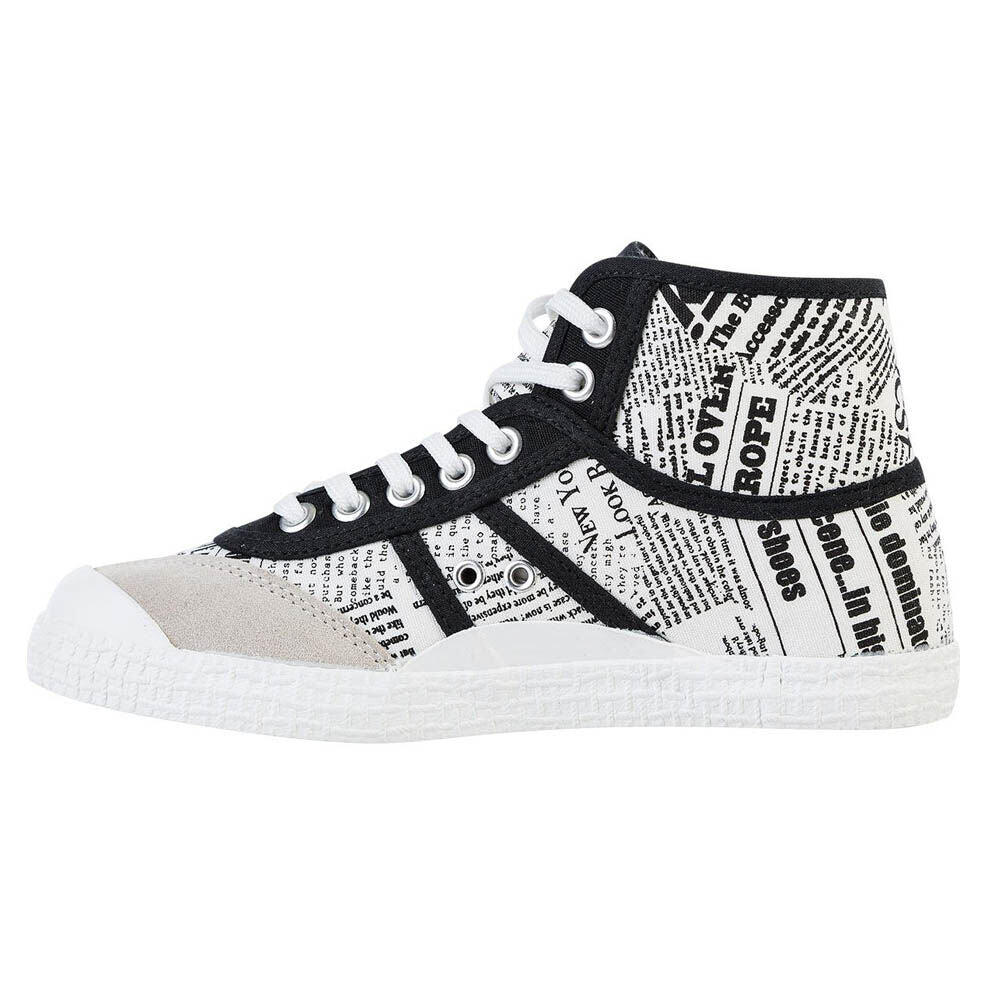 Kawasaki News paper Canvas Boot K202413 1002 White 5/5