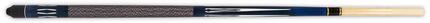 Queue de billard John West en deux parties, bois dur, bleu, 145 cm