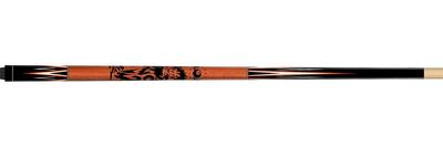 John west poolball fun 5 – 2-delige poolkeu, 147 cm, 8-ball-leeuwmotief
