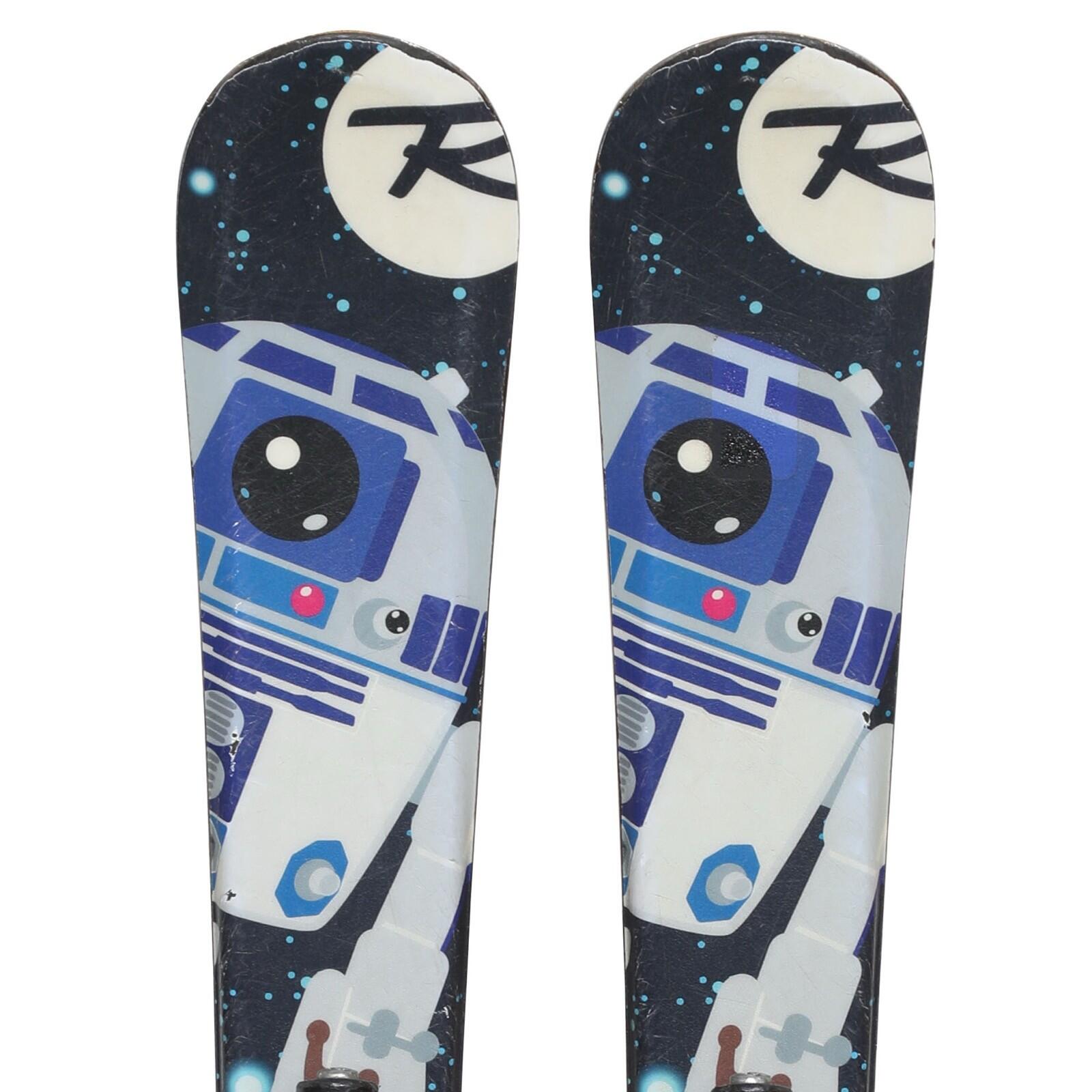 RECONDITIONNE - Ski Junior Rossignol Star Wars R2d2 + Fixations