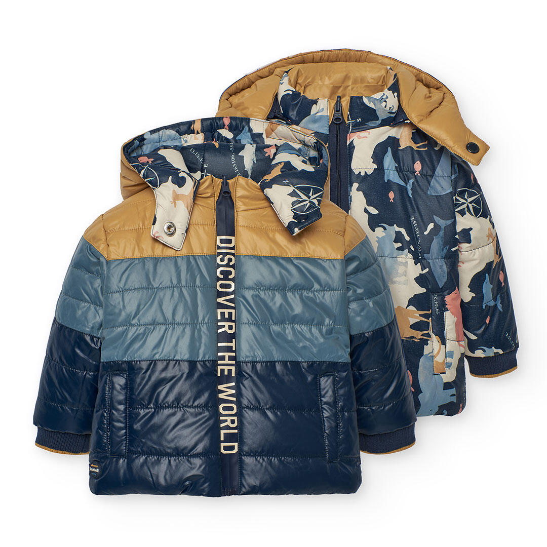 Parka Senderismo Niño Boboli Azul 1/7