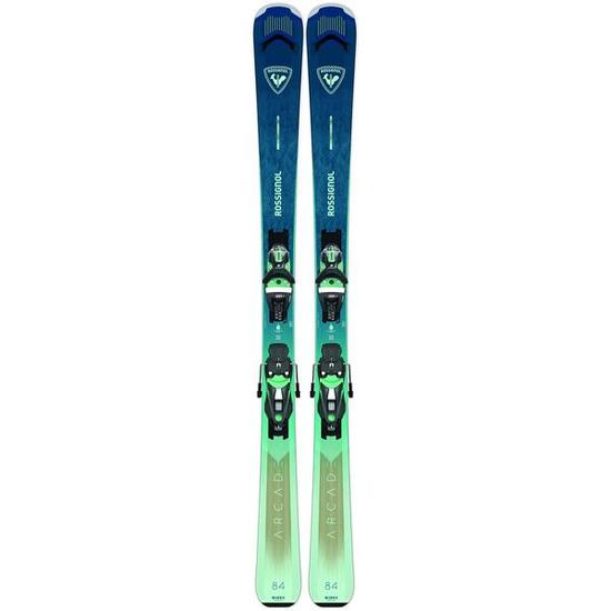 Pack bocetos rossignol Arcade w 84 + fijaciones nx 12 konect gw Azul Mujer