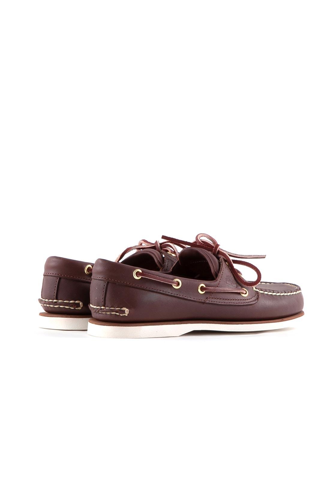 Scarpe da barca uomo 2-eye in pelle marrone 5/7