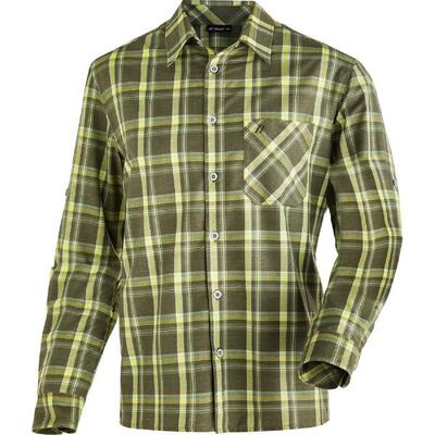 Langarmhemd Claas Wandern/Outdoor/Trekking Herren sulphur/military Ohne