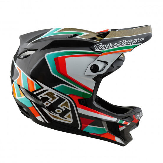 Casque TROY LEE D4 Carbon Black/Gold 3/7