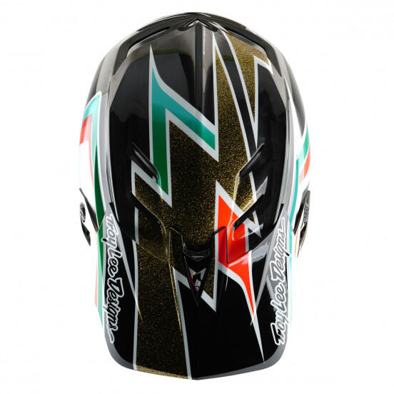 Casque TROY LEE D4 Carbon Black/Gold 4/7
