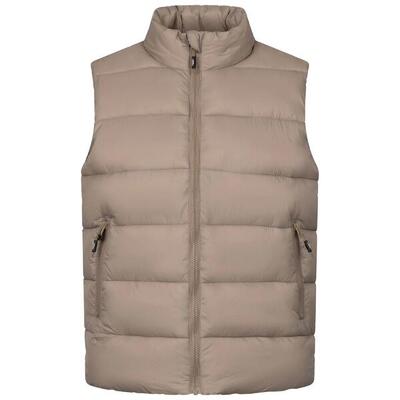 Dames simone gewatteerd casual gilet (zand)