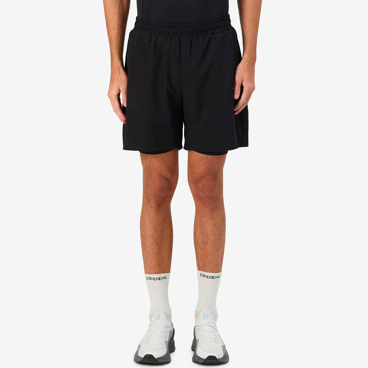 Short training  homme Kombat Fio noir, corail 2/7