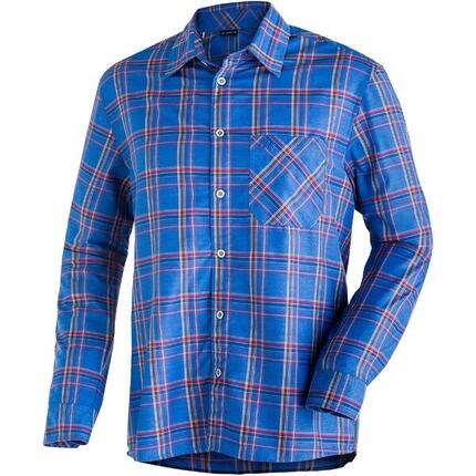 Langarmhemd Claas Wandern/Outdoor/Trekking Herren hot chilli/strong blue Ohne