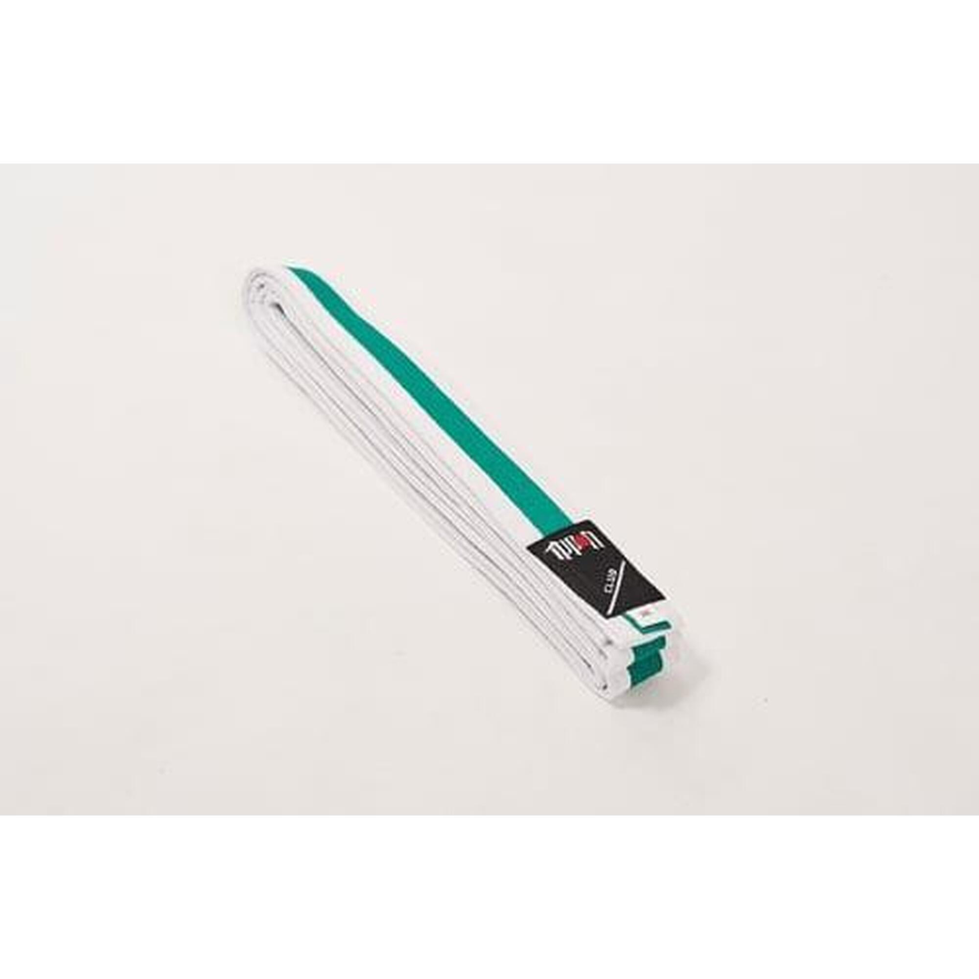 Centura Arte Martiale  Ippon Gear Alb/Verde/Alb