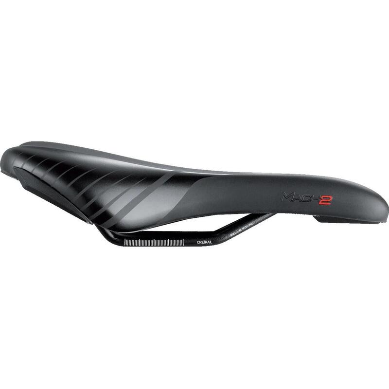 Șa de bicicletă pentru adulți Selle Royal Mach 2, negru, 27x14 cm
