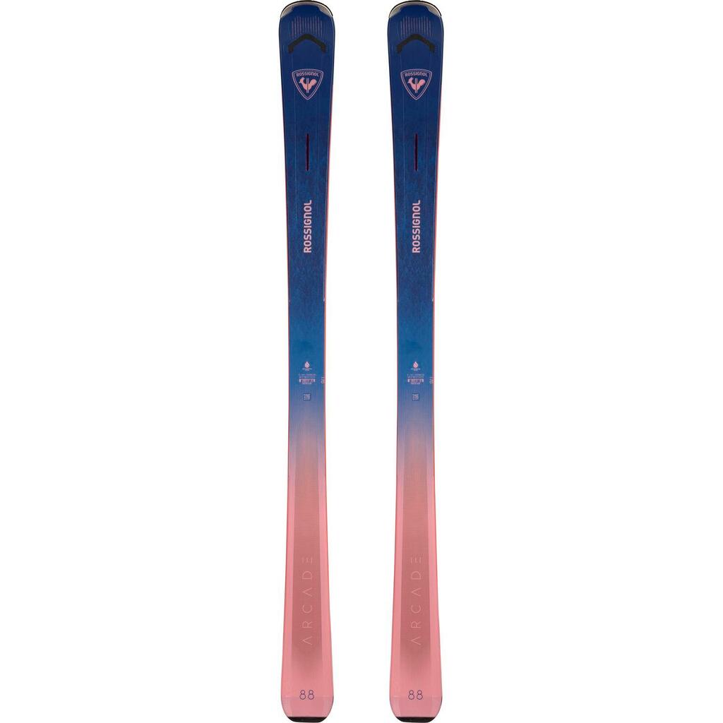 Women's blue Rossignol Arcade w 88 skis without bindings
