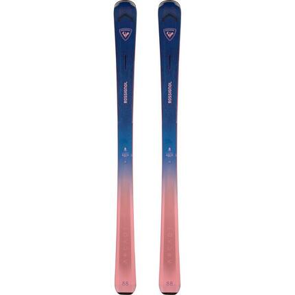 Dames ski's blauw Rossignol Arcade met 88 zone bindingen
