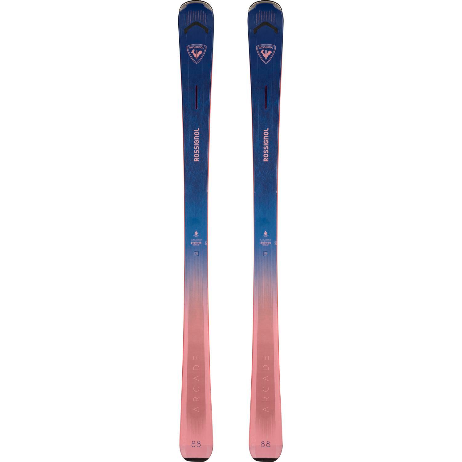 Rossignol - Skis Sans Fixations Arcade W 88 Femme - Skis - Bleu - 162 Cm - Decathlon