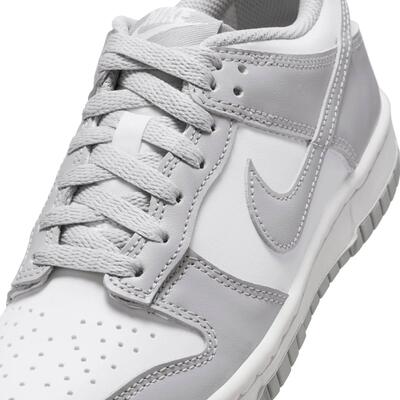 Nike dunk low witte grijze rook sneakers