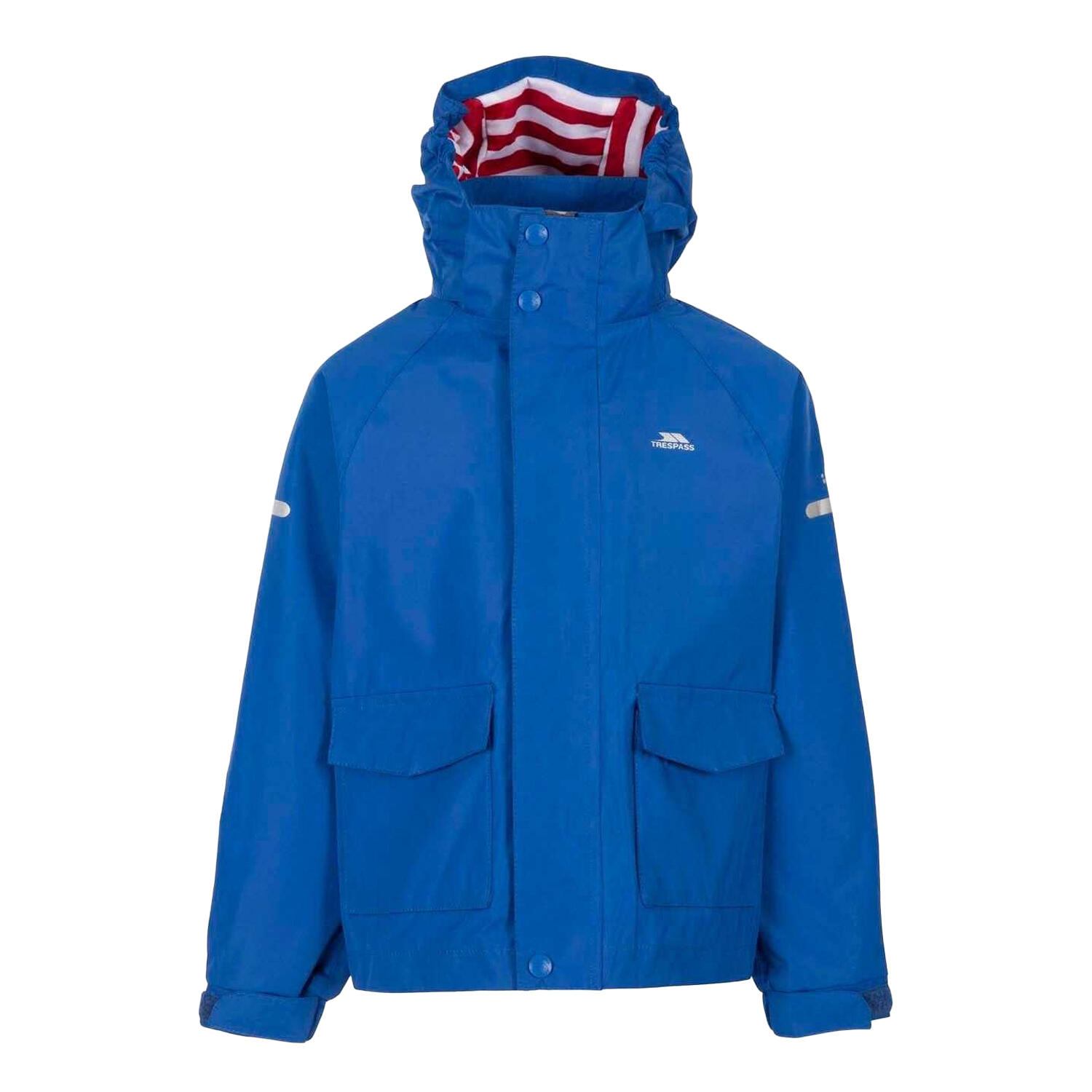 TRESPASS Childrens/Kids Bluster Waterproof Jacket (Blue)