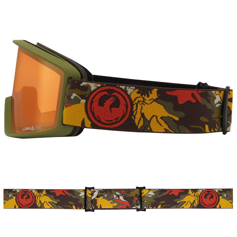 DXT OTG Jeugd Skibril - Leafy Camo/LL Amber 3/5