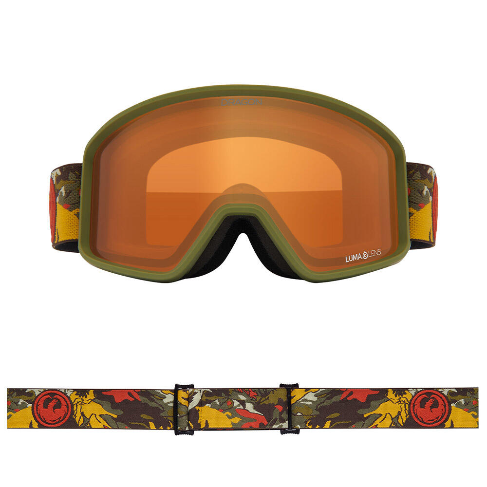 DXT OTG Jeugd Skibril - Leafy Camo/LL Amber 2/5