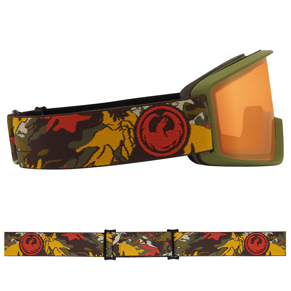 DXT OTG Jeugd Skibril - Leafy Camo/LL Amber 4/5