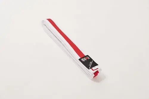 Centura Arte Martiale Ippon Gear Alb/Rosu/Alb 1/2