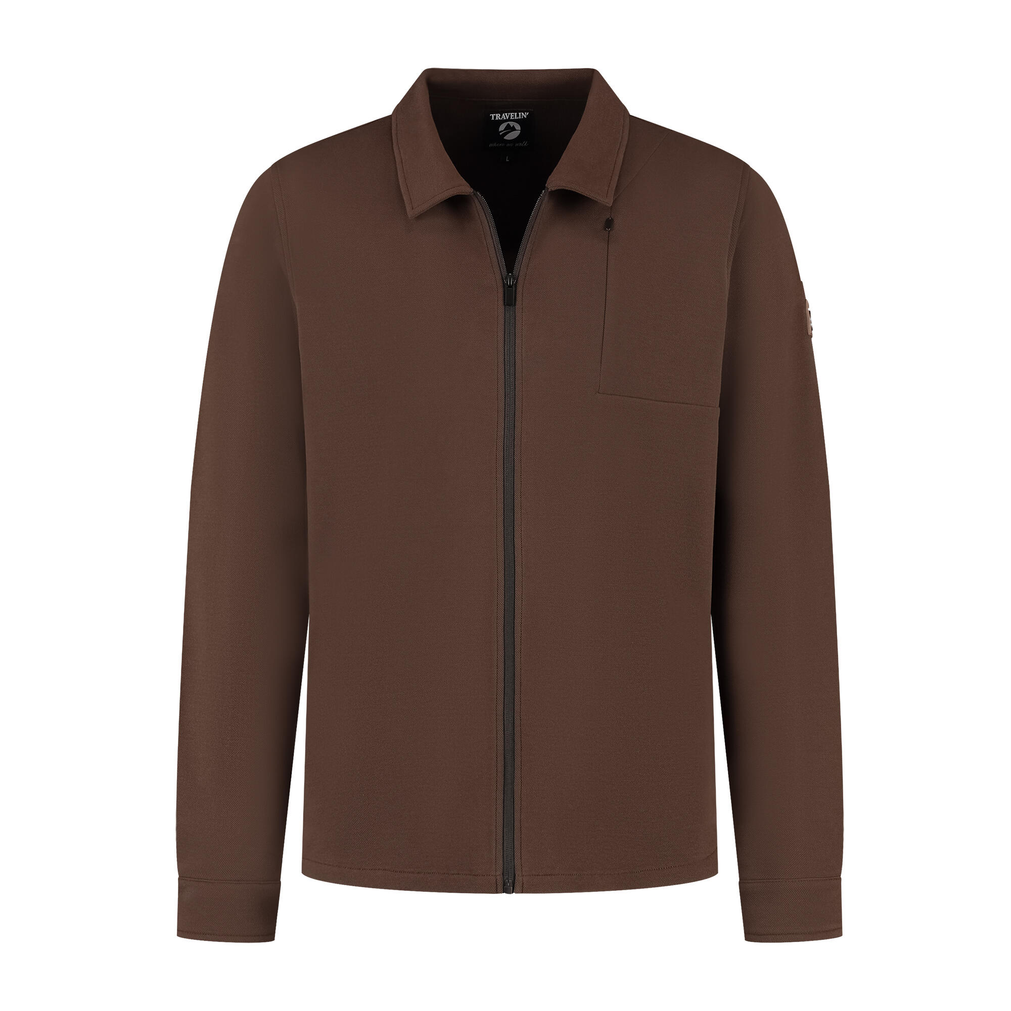 Niko Heren - Outdoor overshirt - Bruin 2/7