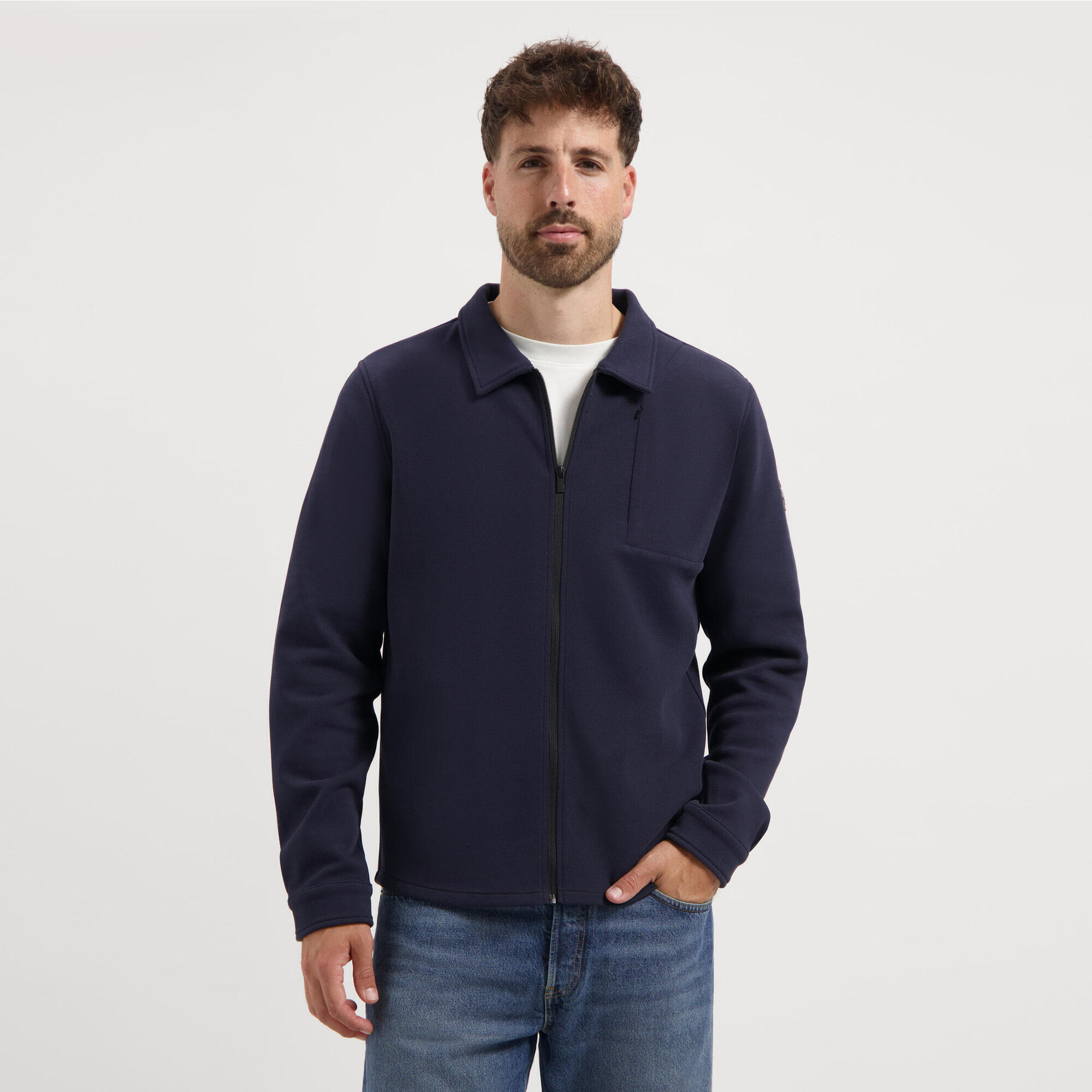 Travelin' - Niko Homme - Surchemise D'Extérieur - Bleu Marine - Pull - Bleu - Decathlon