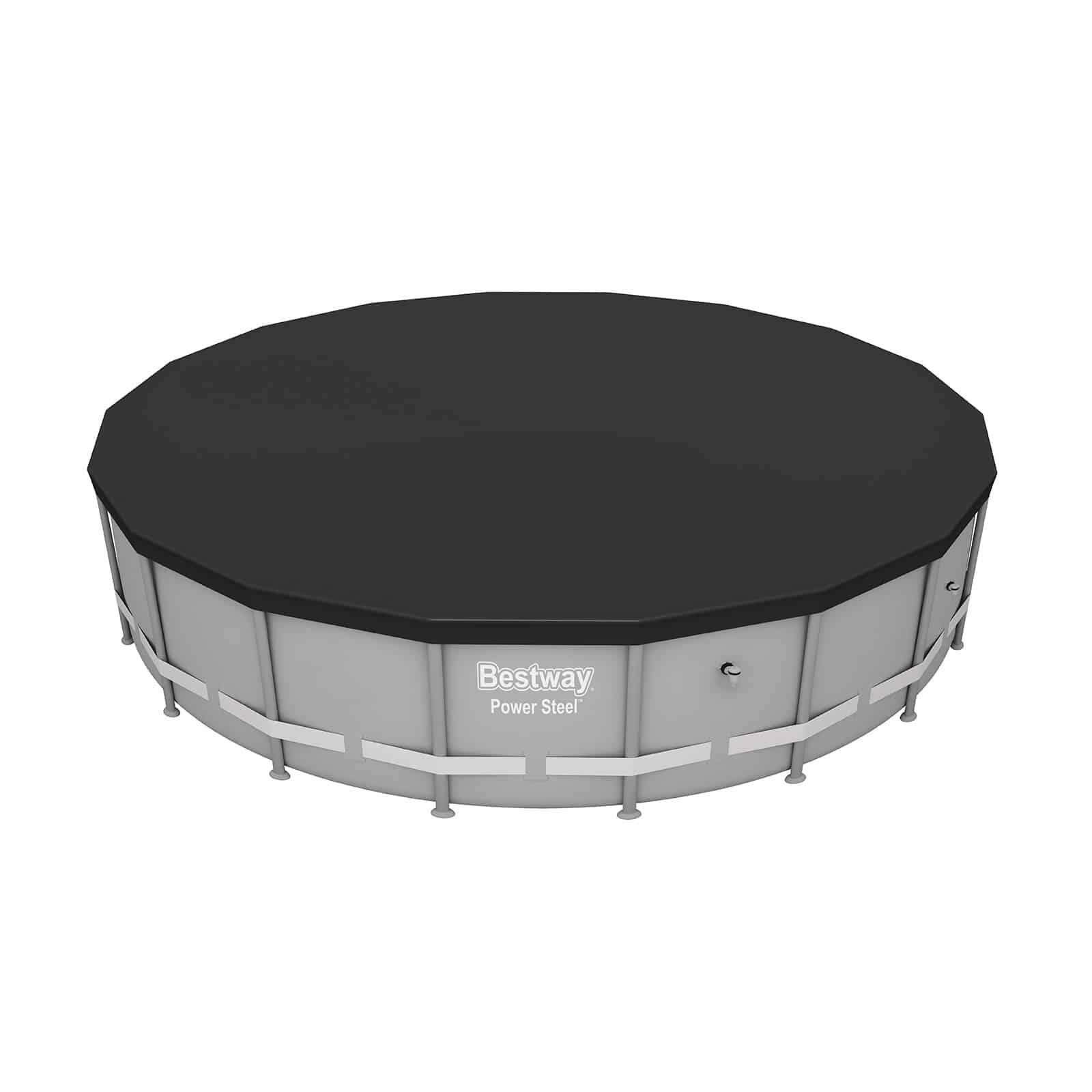 Cobertor Invierno para Piscina Desmontable Bestway Ø555 cm Redonda 5/6