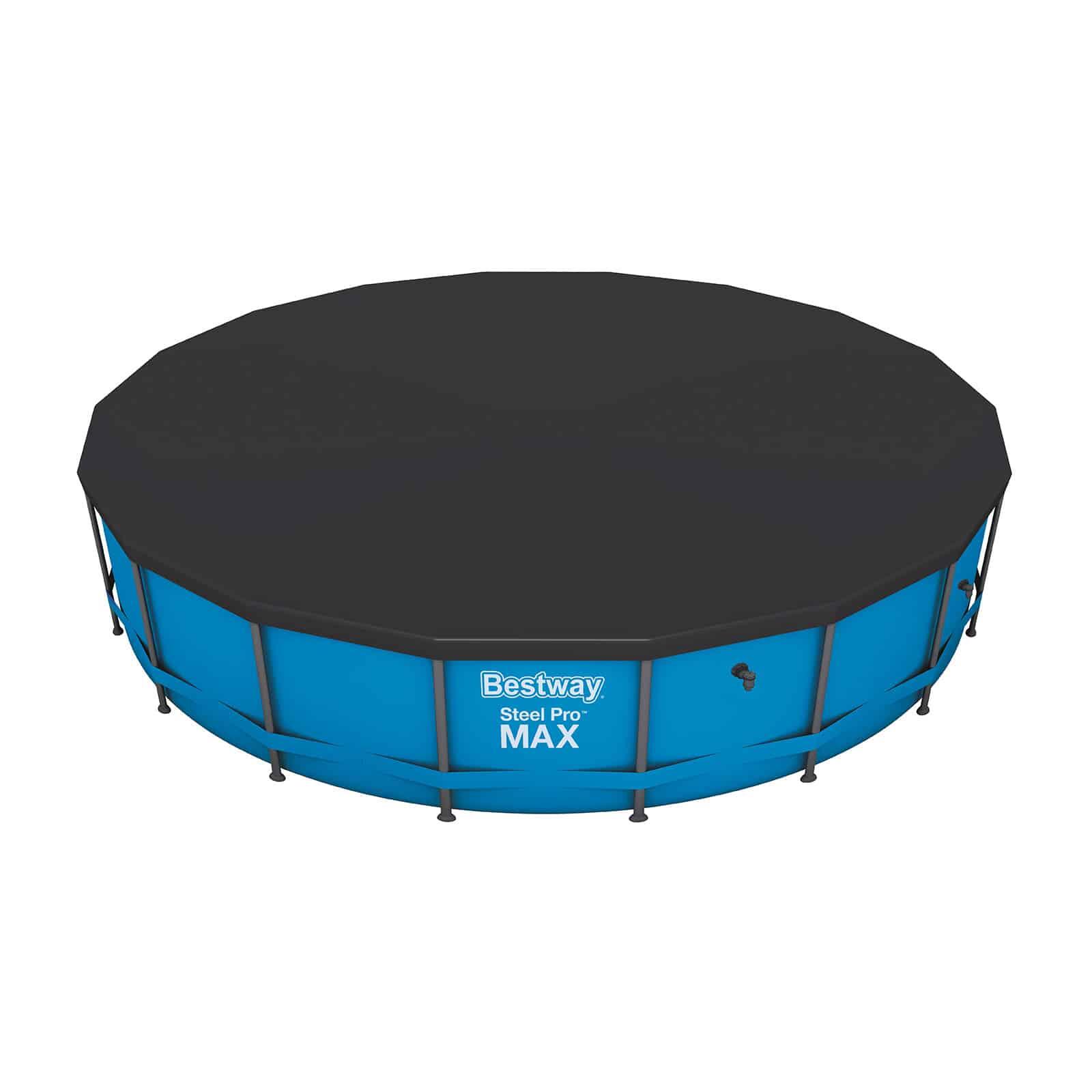Cobertor Invierno para Piscina Desmontable Bestway Ø555 cm Redonda 4/6